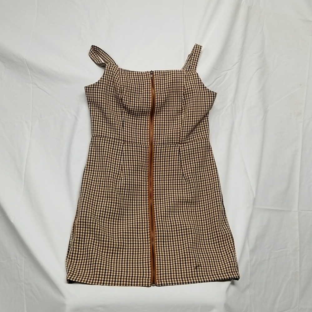 A plaid dress